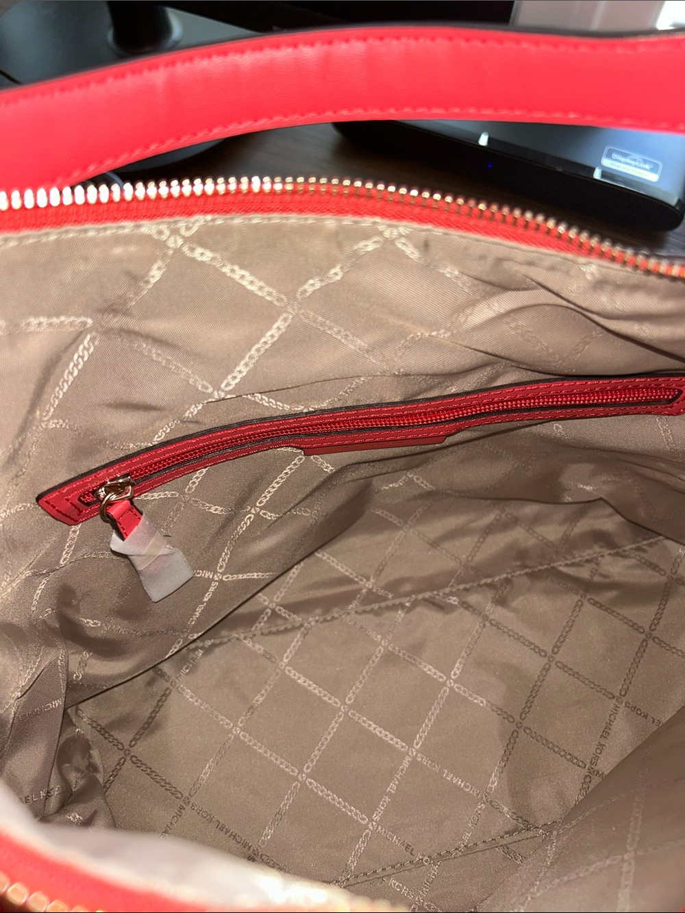 Michael Kors Coral Leather Hobo Bag- NWOT - Picture 11 of 12